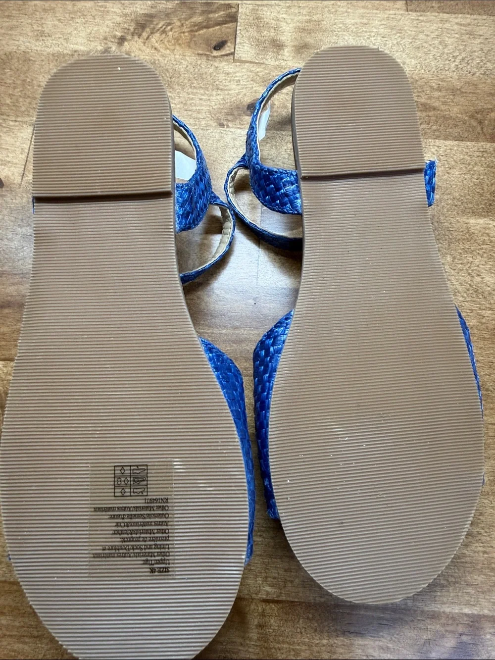 Janie and Jack Girl's Woven Straw Flower Sandals | Size 4K | NWOT